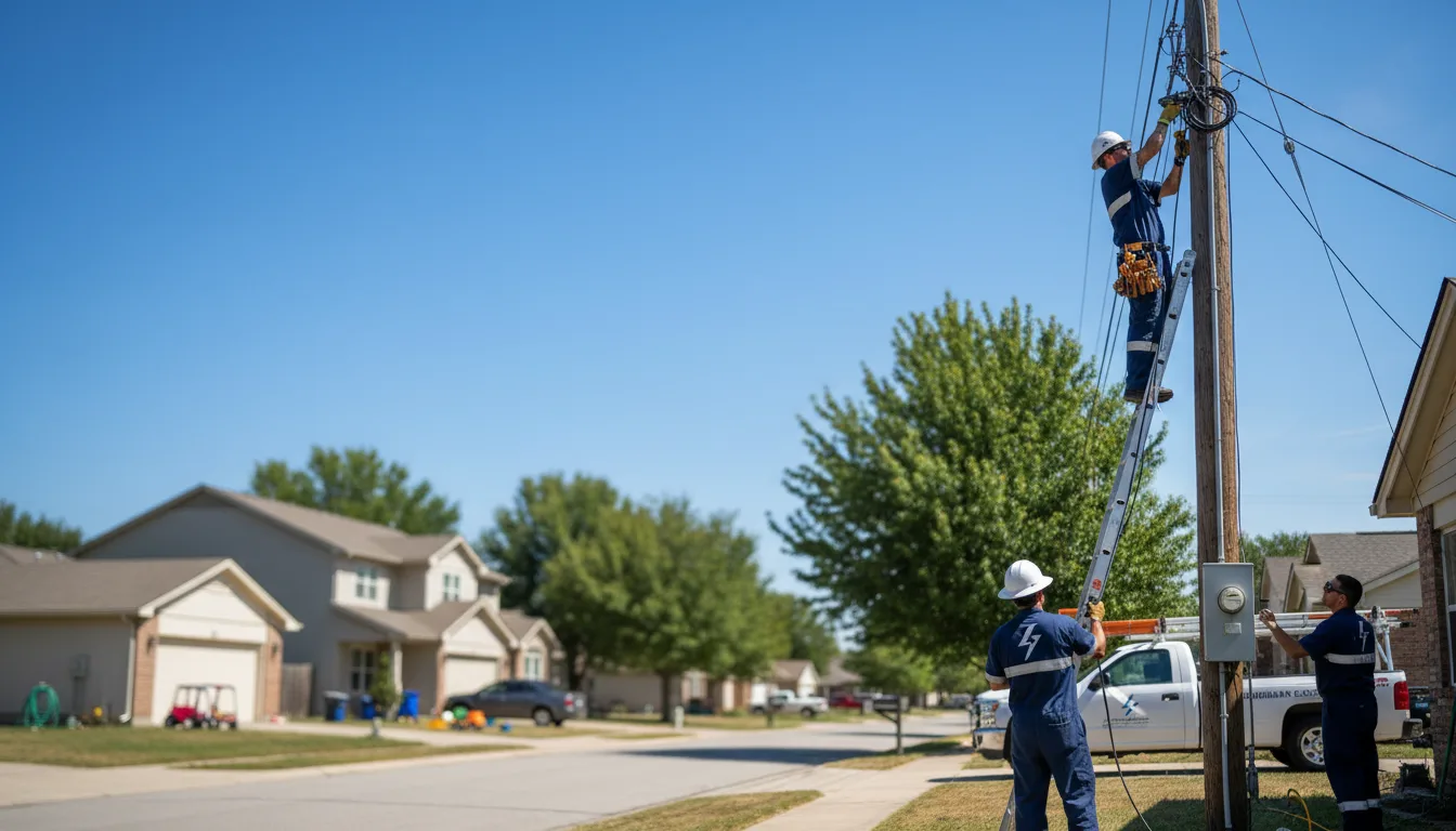 Residential electrician providing installation services in Wilbraham, MA